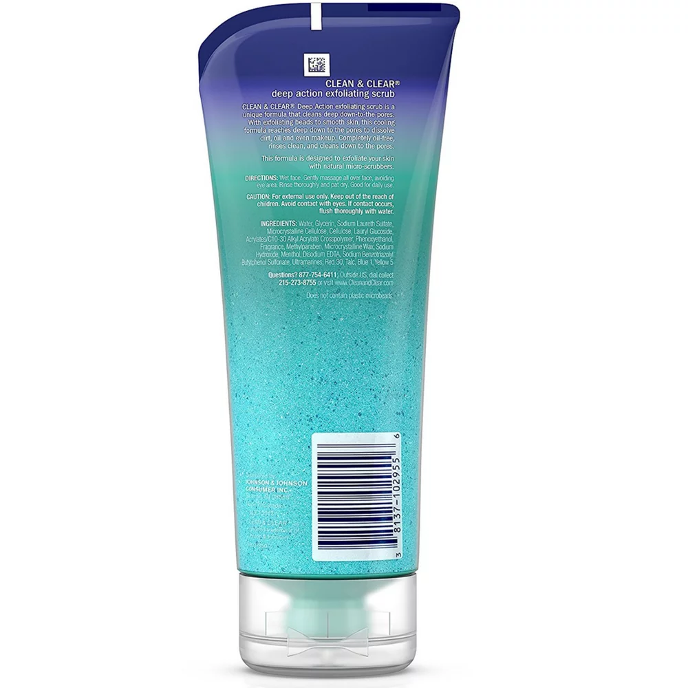Clean & Clear Deep Action Exfoliating Facial Scrub 7 oz (Pack of 3) - Image 2