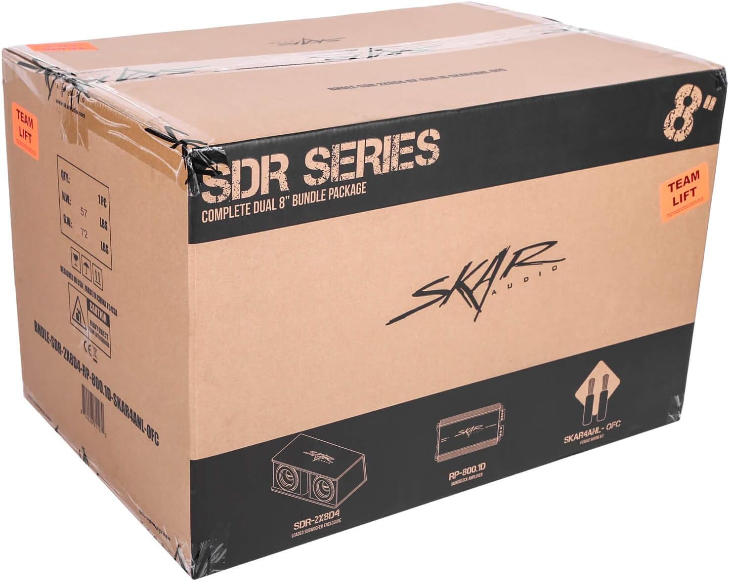 Skar Audio Dual 12 Complete 2,400 Watt SDR Series Subwoofer Bass Package – Includes Loaded Enclosure with Amplifier - Image 25