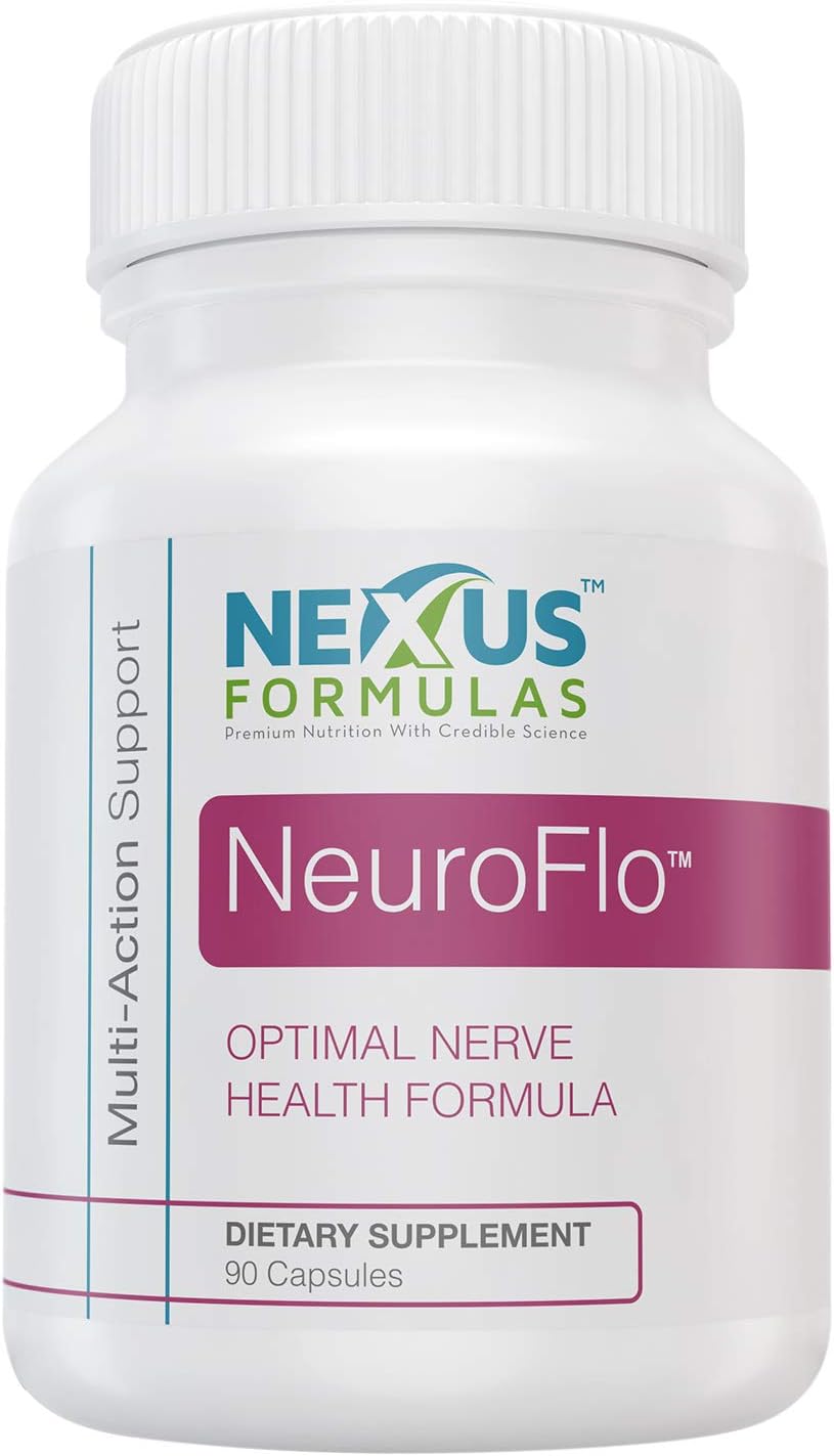 Nexus Formulas NeuroFlo Supplement – Circulation and Vein Support for Healthy Legs – Horse Chestnut Formula for Nerve Function, Numbness, Tingling