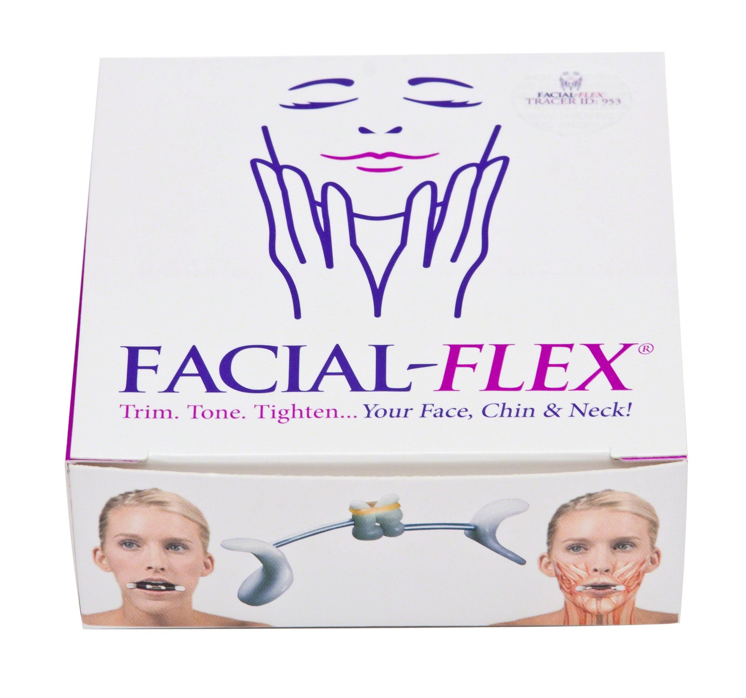 Facial Flex Facial Exercise and Neck Toning Kit Bands 8 oz u0026 6 oz u0026 Case