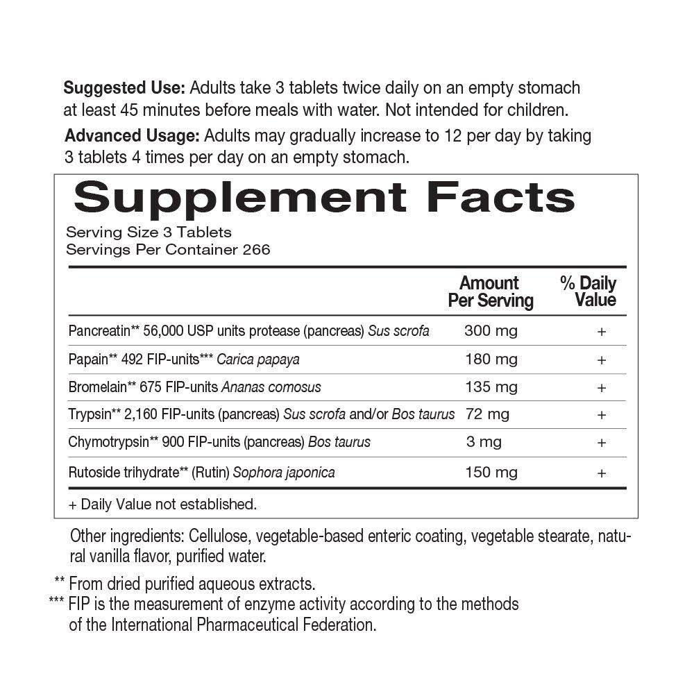 Garden of Life Wobenzym N Joint Health Dietary Supplements Tablets 800 count - Image 4