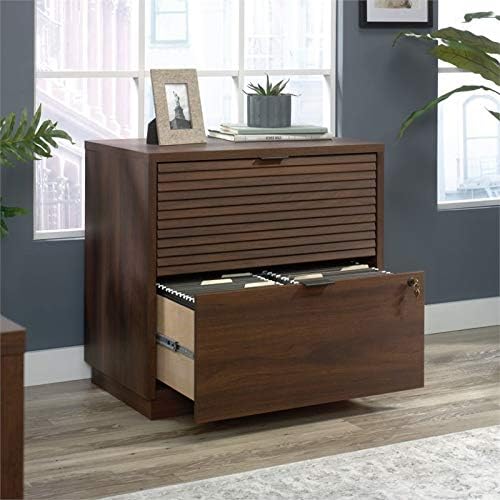 Sauder Englewood 2 Drawer Wooden Lateral File in Spiced Mahogany - Image 5
