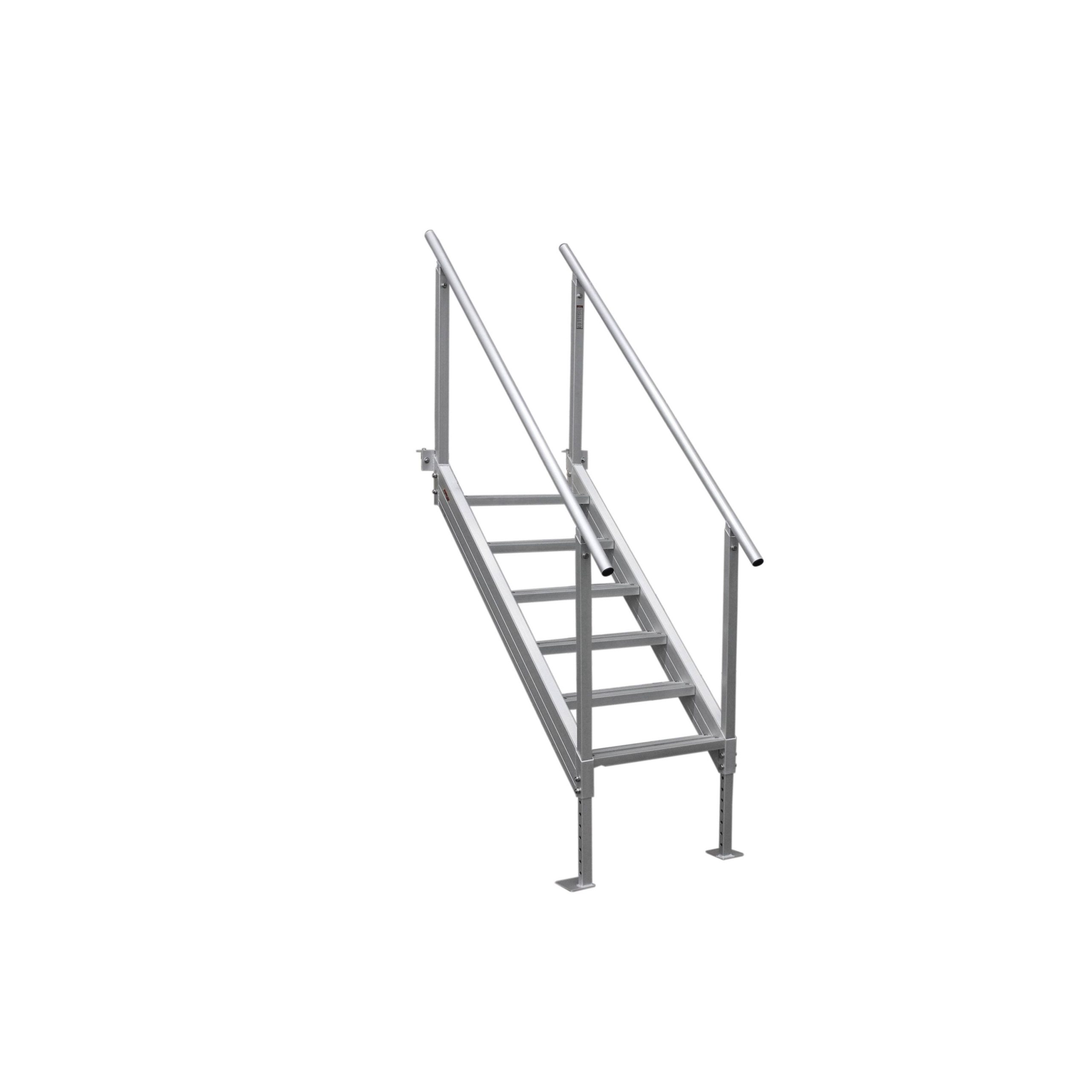 Extreme Max 3005.3846 Universal Mount Aluminum Dock Stair – 6-Step