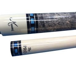 Meucci SB3-B Handcrafted Billiards Pool Cue Stick w/ Pro Shaft – Blue + Hard Case