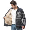 Men’s  Winter Plaid Sherpa Lined Jacket